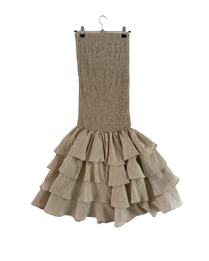 BEIGE FROUFROU SKIRT