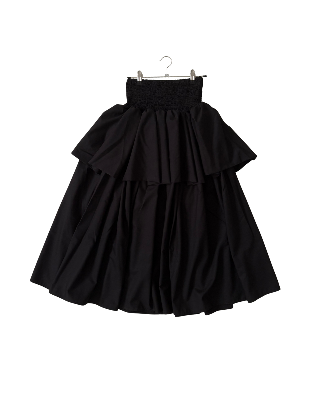 BLACK MIDI SKIRT