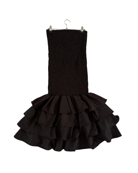 BLACK FROUFROU SKIRT