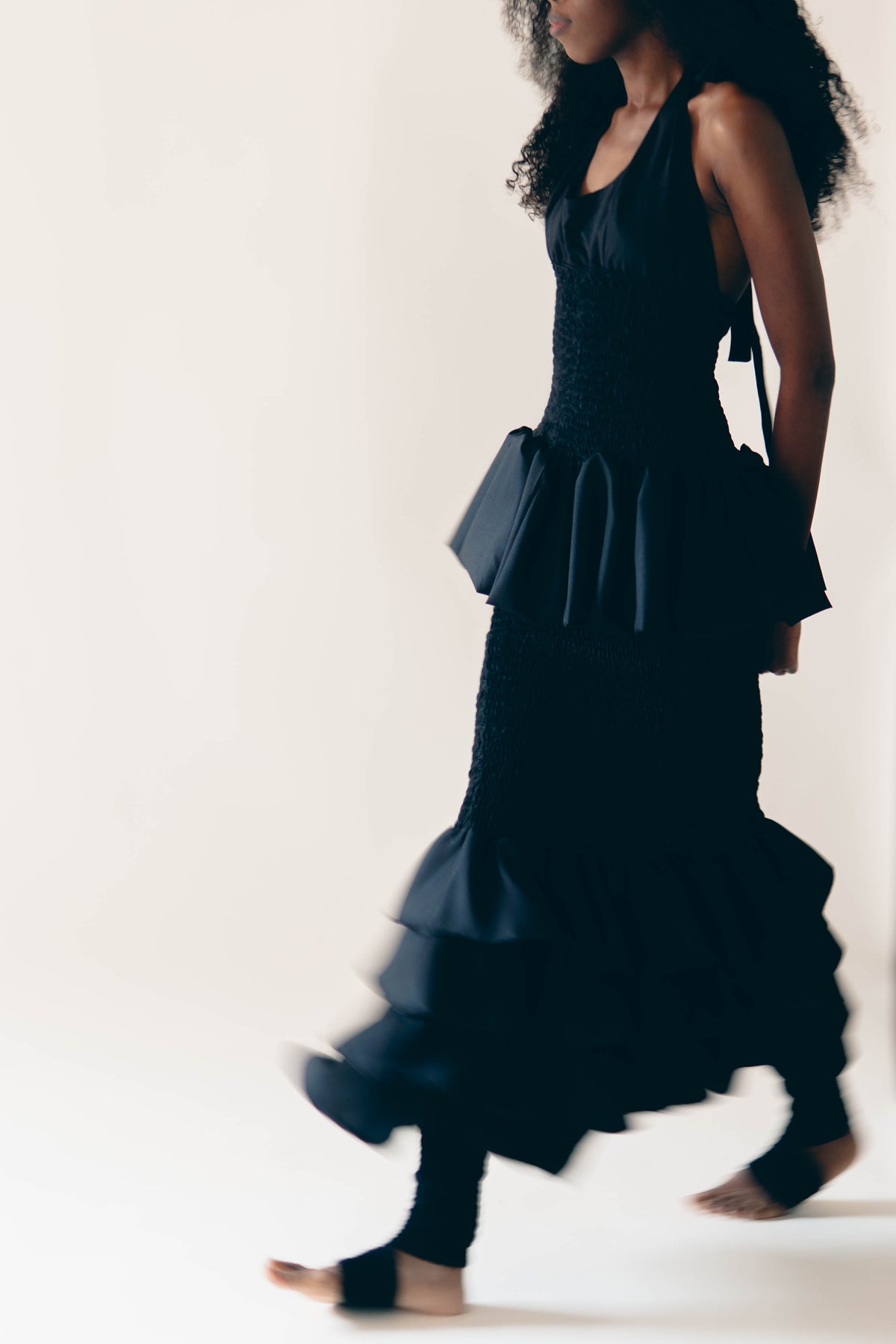 BLACK FROUFROU SKIRT