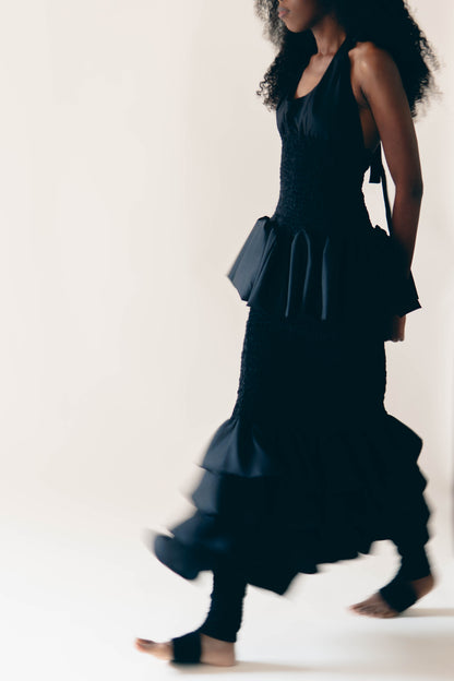 BLACK FROUFROU SKIRT